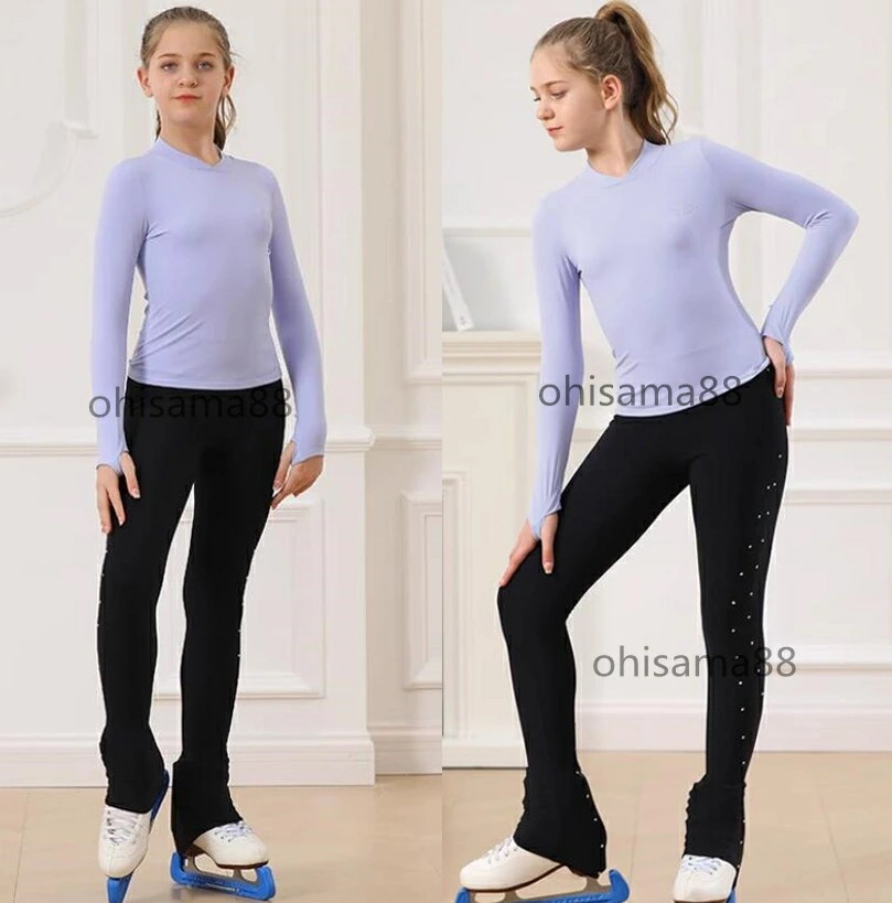 ラストチャンスフィギュアスケート衣装 フィギュアスケート アイスダンス スケート 子供 大人 練習着 アイススケート 上着+パンツ 2点セット スポーツウェア 上下セット ストレッチ 競技 ステージ