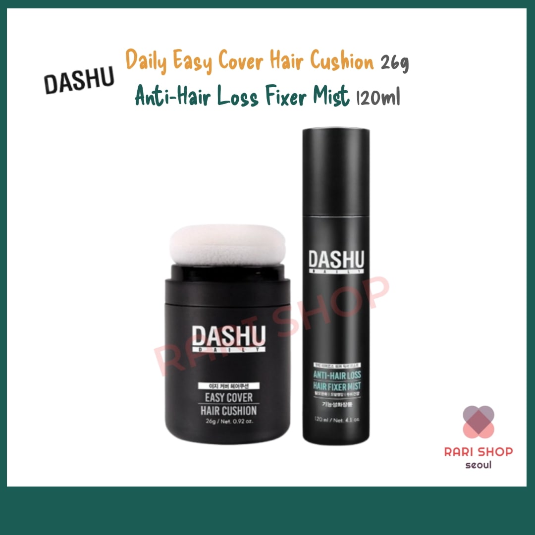 デイリー イージー カバー ヘアクッション ナチュラル ブラック + デイリー アンチ ヘアロス ヘアフィクサー ミスト
