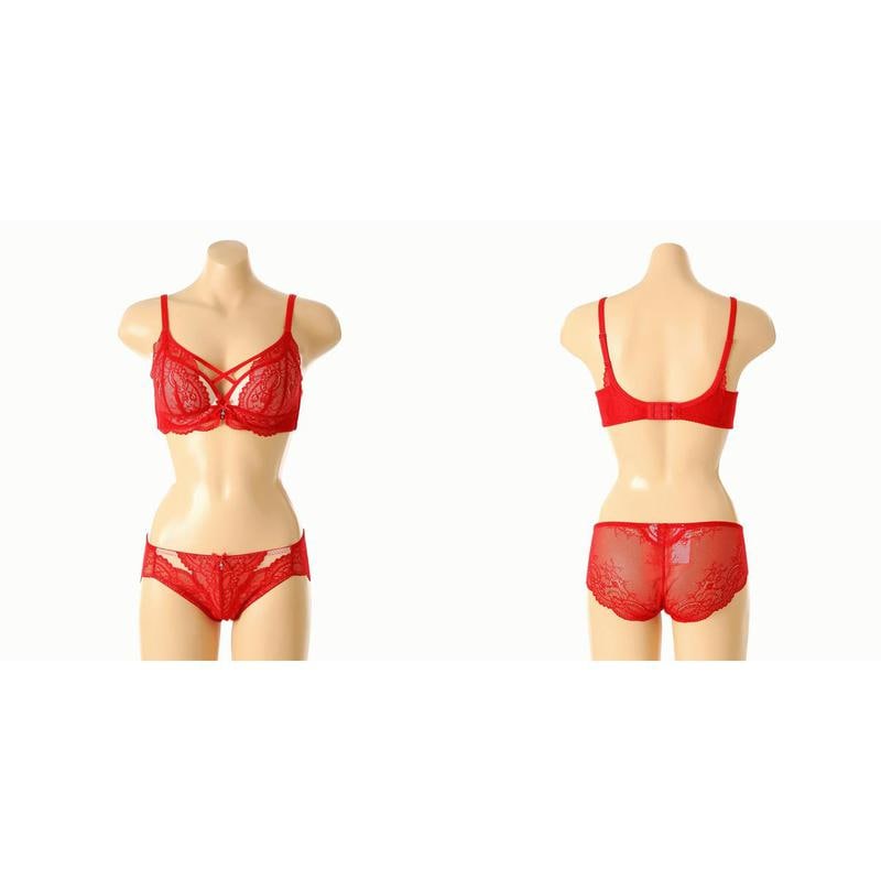 女性Eカッププレミアムザ・グレースブラレースパンティーセットSBRD557ESG