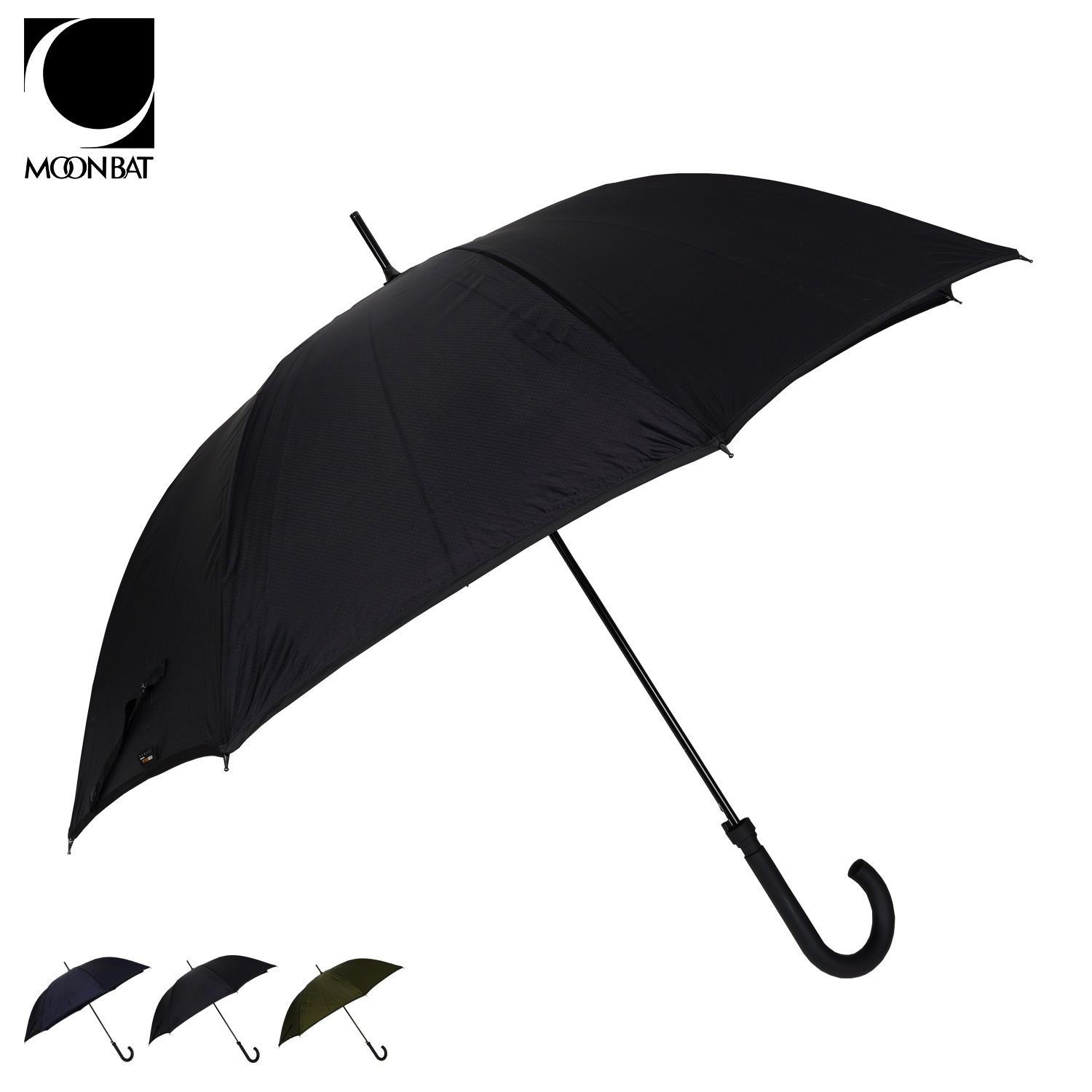 雨傘 長傘 ジャンプ傘 メンズ 65cm 8本骨 コーデユロイ ナイロン ブラック ブルー グリーン 黒 2133510777-03 母の日