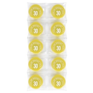 （まとめ）ミツヤ カラーマグネット MR-30 黄 30mm 10個(×10セット) 5,962円