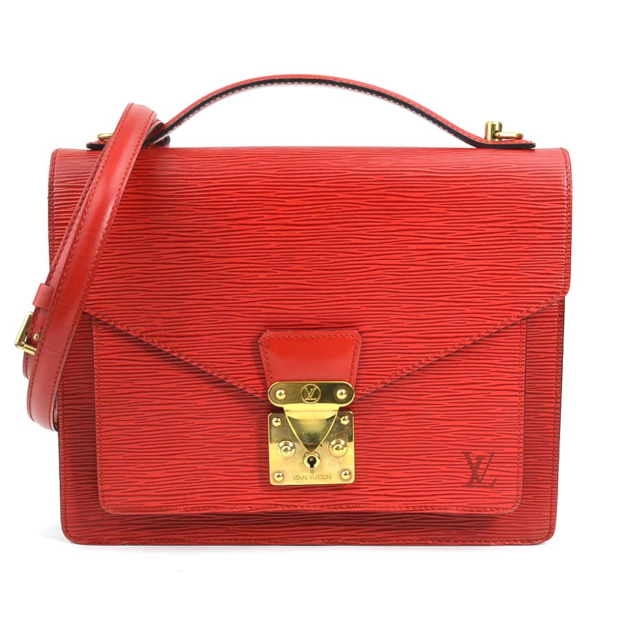 ルイ ヴィトン LOUIS VUITTON ハンドバッグ ショルダーバッグ エピ モンソー エピレザー レッド ゴールド ユニセックス e58954a 36,920円