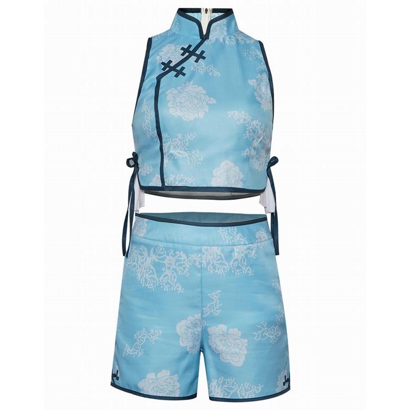 【品質保証 一部分3日出荷】魔法少女まどかマギカ まどマギ 美樹さやか みきさやか コスチューム コスプレ衣装 3点セット ソックス付き サイズ XSXXXL