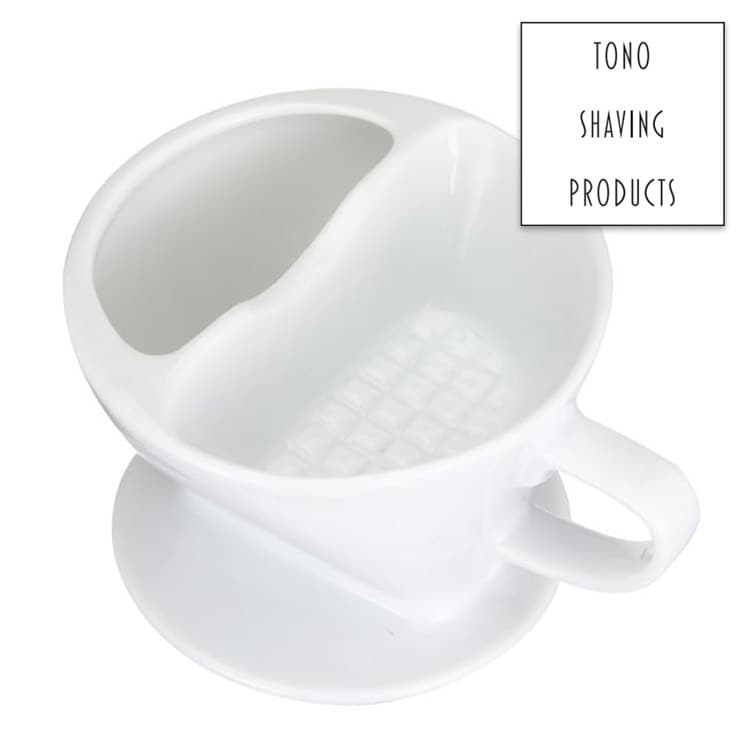トノドリッパーシェービングカップホワイト TONO理容師 理髪店 床屋 メンズサロン シェービング 髭剃り 泡立ち 泡立て プロ用美容室専門店 プレゼント プチギフト ギフトにも