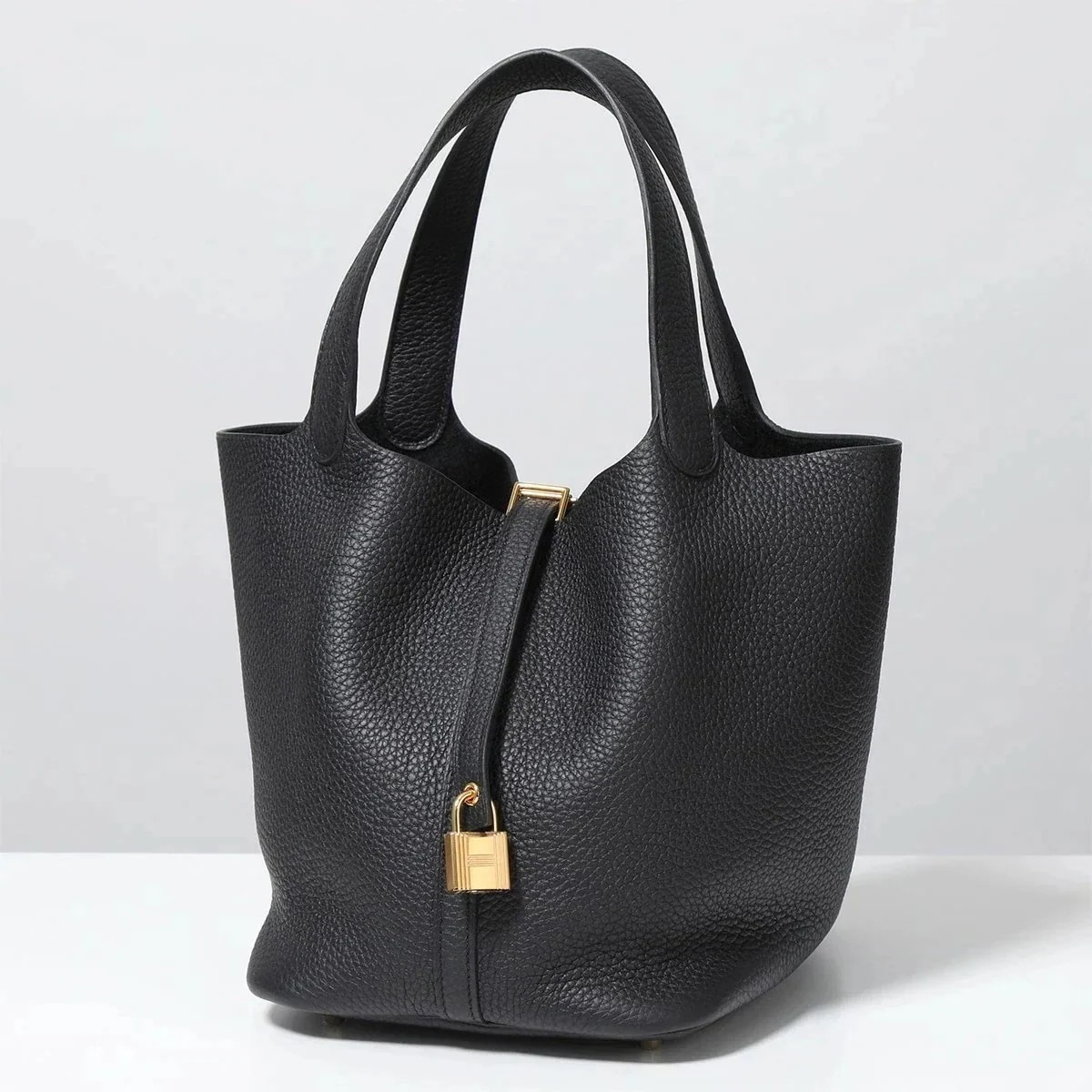 エルメス ピコタン MM 22 H060991CC HERMES PICOTIN LOCK ピコタンロック トリヨンクレマンス レザー ハンドバッグ W刻印 カ