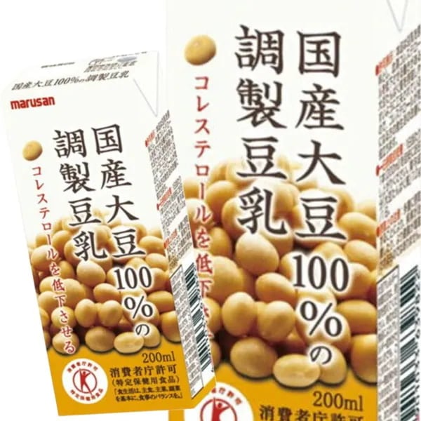 国産大豆100％の調整豆乳 200ml 48本（24本入2ケース）