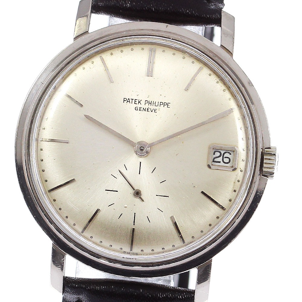 パテックフィリップ PATEK PHILIPPE ref.3445 K18WG スモールセコンド ヴィンテージ cal.27-460M 自動巻き メンズ アーカイブ付き_805148【中古】