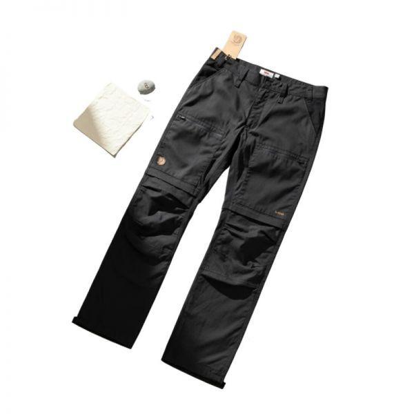 FJALLRAVEN 26SS 男性 アビスコ ライト トレッキング ジップオフ トラウザー レギュラー ダークグレイブル