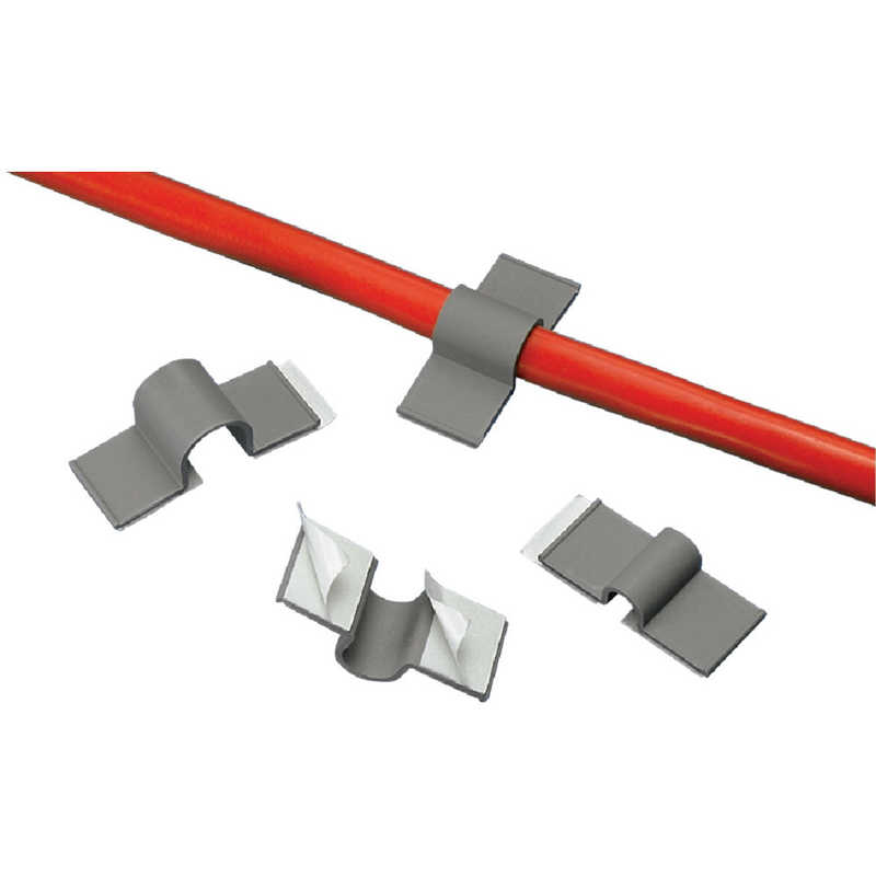 パンドウイット　パンドウイット固定具コードクリップゴム系粘着テープ付きグレー(100個入) 　A2C50-A-C8 6,041円