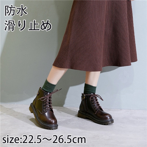 ブーツ レディース サイドゴア シューズ カジュアル ハイカット レザー シンプル 本革 靴 おしゃれ 防水 滑り止め 人気 売れ筋 定番 通勤 通学 母の日 裏起毛有り 裏起毛無し