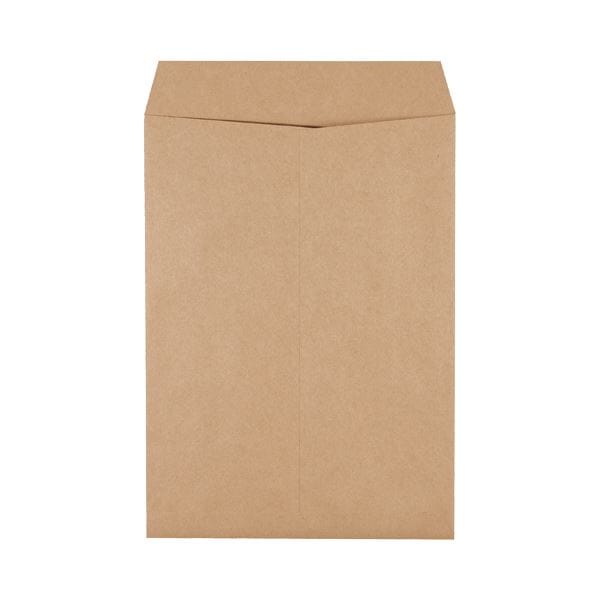 （まとめ） ピース 発送用封筒スーパークラフト テープなし 角2 100g/m2 業務用パック 733-00 1箱（500枚） 5セット