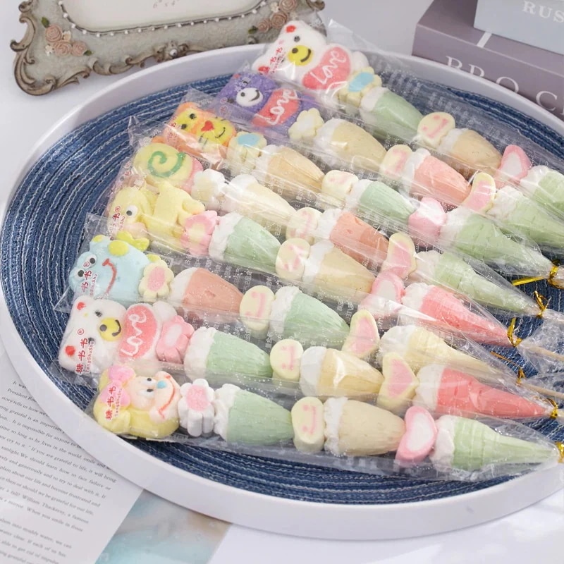 スイーツお菓子和菓子マシュマロ串の煮込みロリポップひょうたん漫画ソフトキャンディアイスクリーム風バッグ
