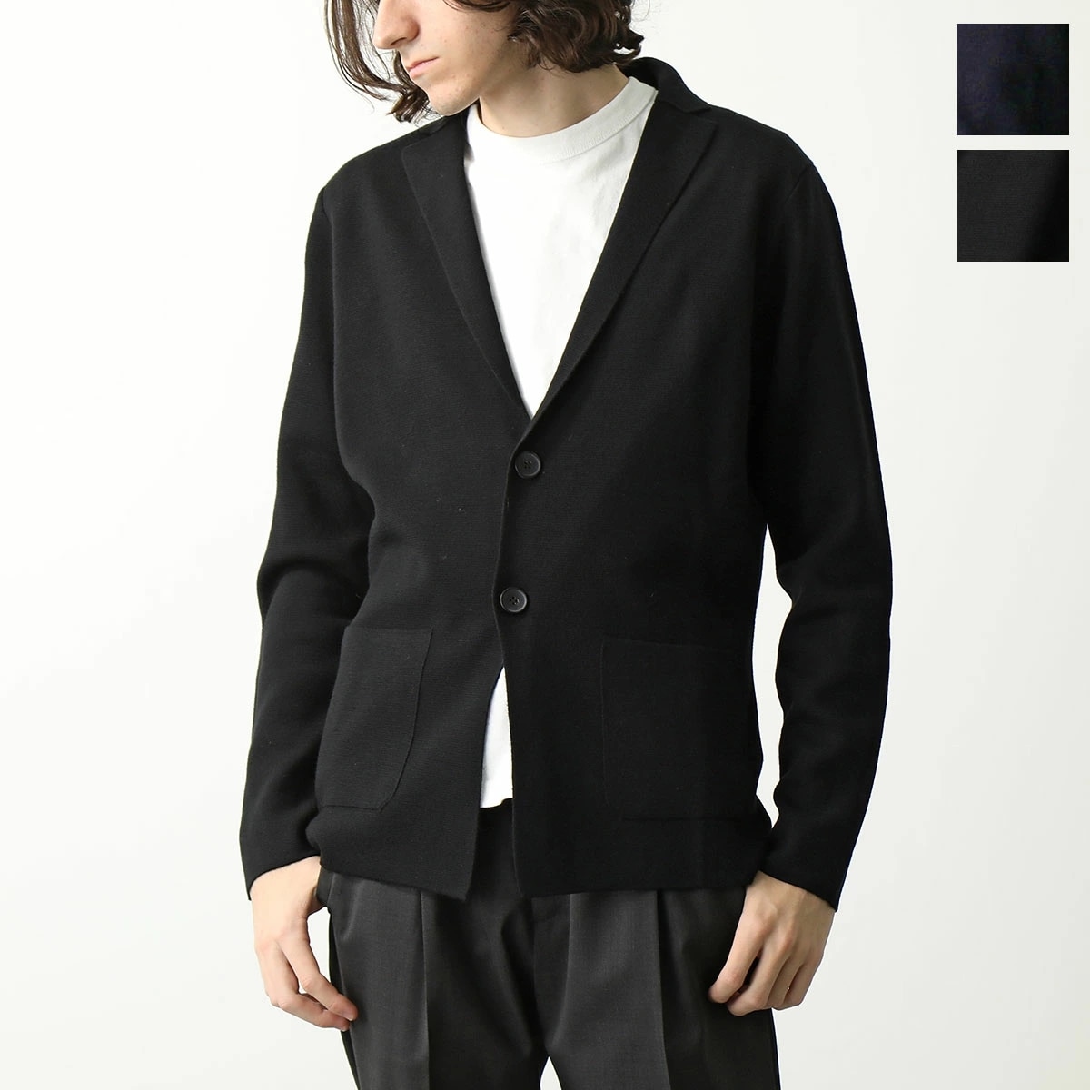 FILIPPO DE LAURENTIIS フィリッポ デ ローレンティス ジャケット RJMLMPT WM14M メンズ ニット 長袖 ウール カラー2色
