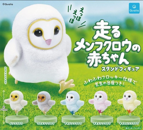 【公式正規品】走るメンフクロウの赤ちゃん スタンドフィギュア 30個セット ガチャBOX付き ランダム
