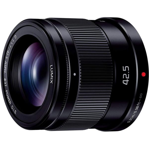 【中古】パナソニック Panasonic 単焦点 中望遠レンズ G 42.5mm/ F1.7 ASPH. / POWER O.I.S. ブラック H-HS043-K 33,020円