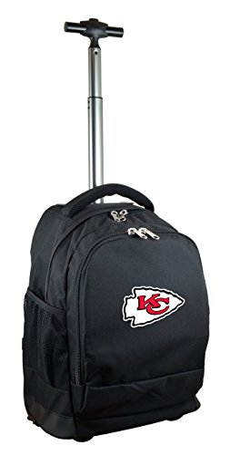 NFL Kansas City Chiefs Expedition Wheeled Backpack, 19-inches, Black 並行輸入品