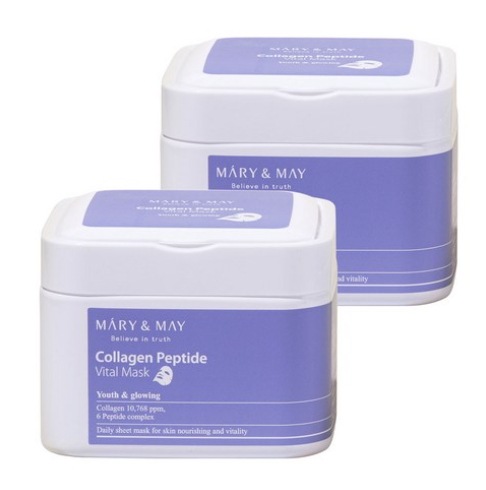 【1+1セット】選べる マスクパック コラーゲンペプチド バイタルマスク 30枚