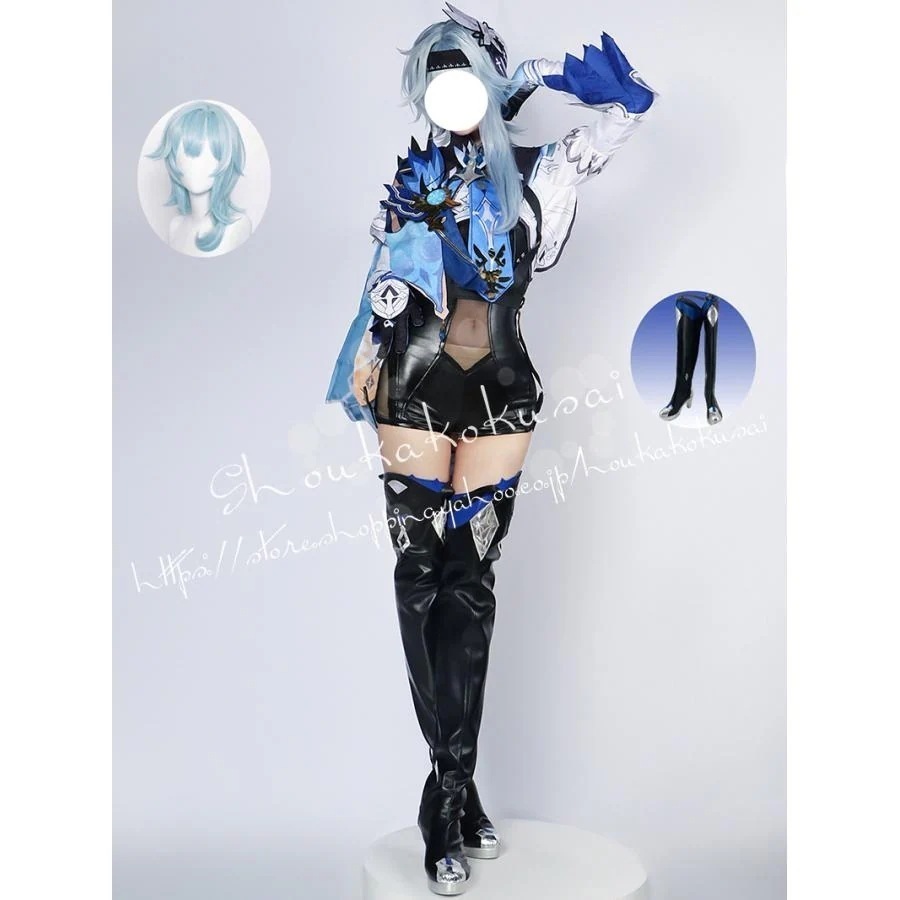 【最安値挑戦】原神 （げんしん） エウルア コスプレ 衣装 高品質フルセット豪華版 コス 演出服 舞台装(ウィッグ 靴 別売り)