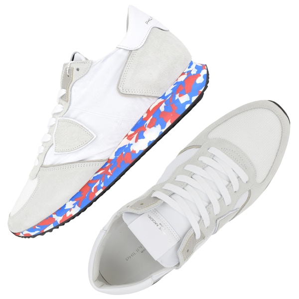 PHILIPPE MODEL フィリップモデル TRPX LOW MAN ナイロンレザー スニーカー/ホワイト/TZLU WCM1