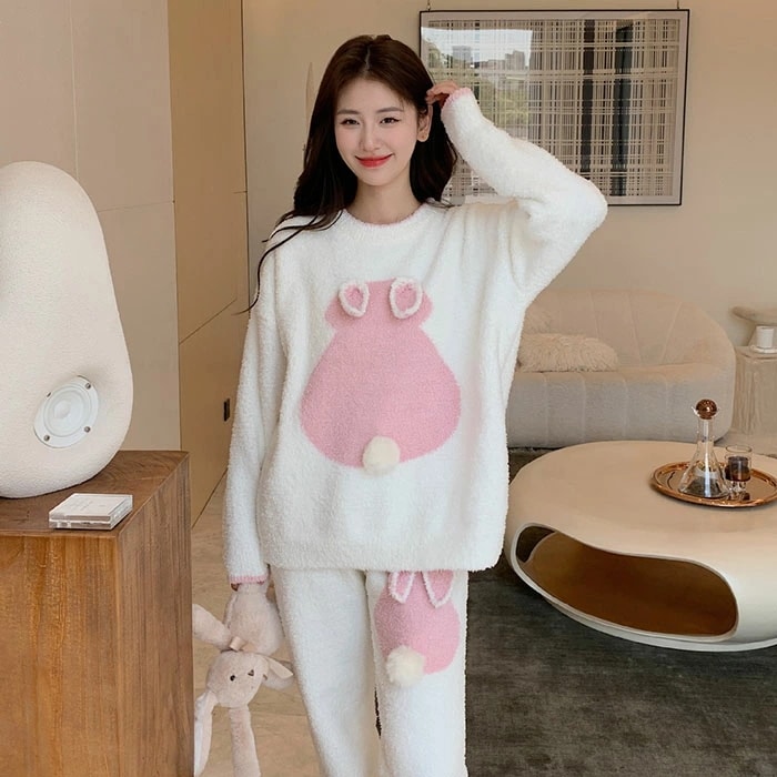 パジャマ レディース 冬 スウェット 上下セット 裏起毛 長袖 ルームウェア セットアップ 部屋着 可愛い 暖かい 厚手 かわいい 大きいサイズ 寝間着 寝巻き 保暖 防寒 おしゃれ 女性用 彼女 妻