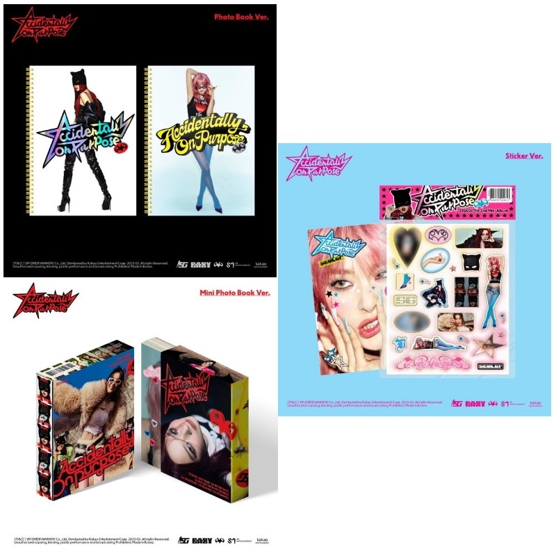 [3種セット] SEULGI ミニ2集アルバム [ACCIDENTALLY ON PURPOSE] (PHOTO BOOK ver.+ MINI PHOTO BOOK VER+STICKER VER.
