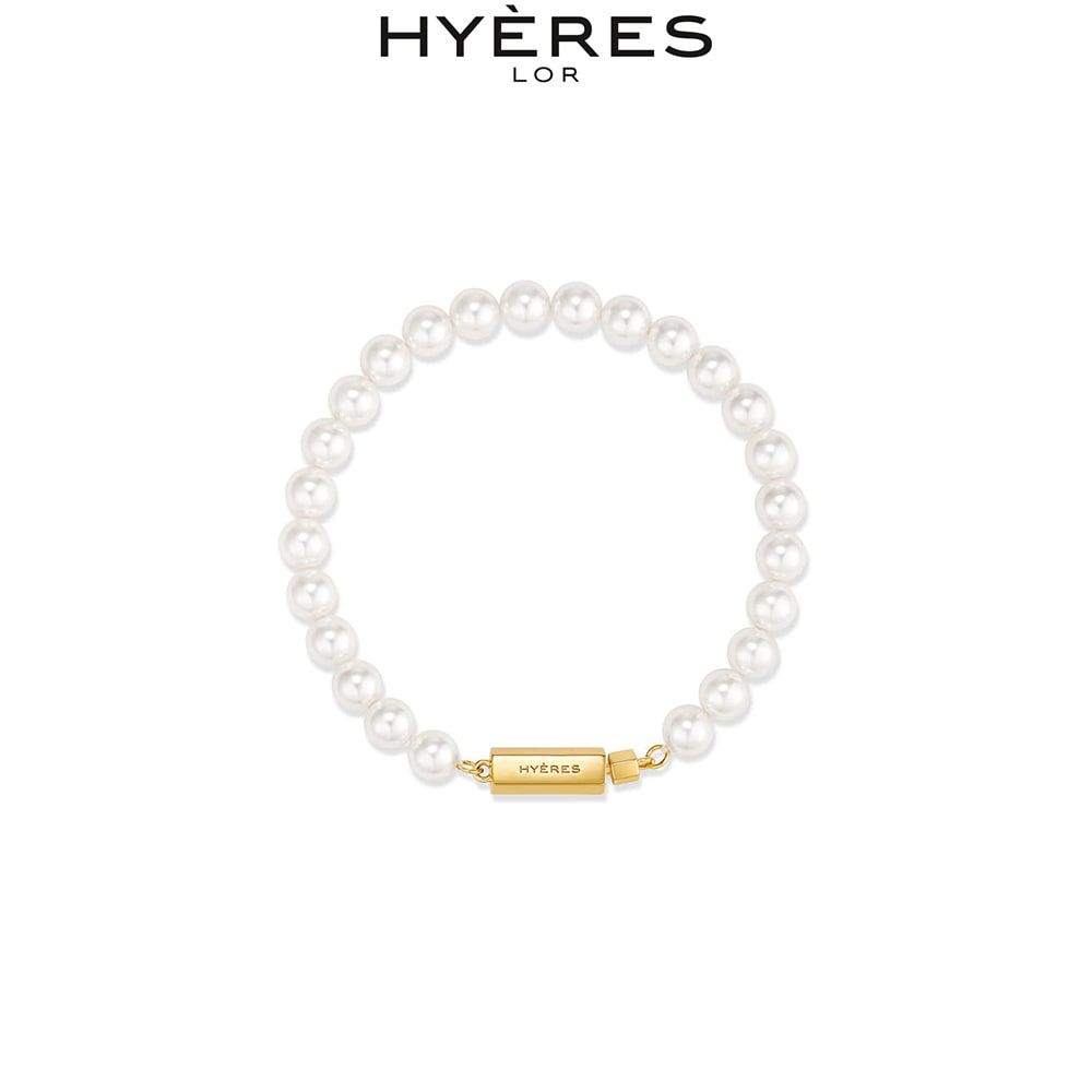 ◇HYERES LOR◇ H Edition Silver (Y) White Pearl Bead Bracele HYERES LOR] H edition Silver White Pearl Bead Bracelet