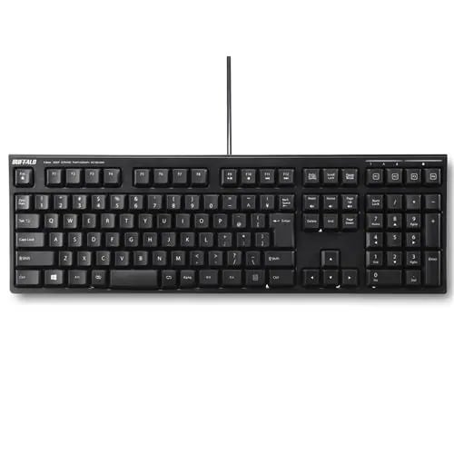 キーボード バッファロー 有線 USB BSKBU510BK USB接続 有線ディープストロークパンタグラフキーボード ブラック