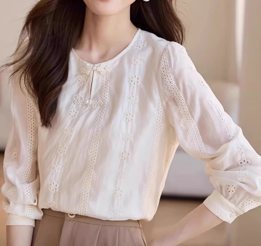 レディース トップス ブラウス かわいい 大人可愛い きれいめ シンプル カジュアル 上品 おしゃれ かっこいい レトロ アジアン エスニック エキゾチック ガーリー 春 夏 オフィス ビジネス OL