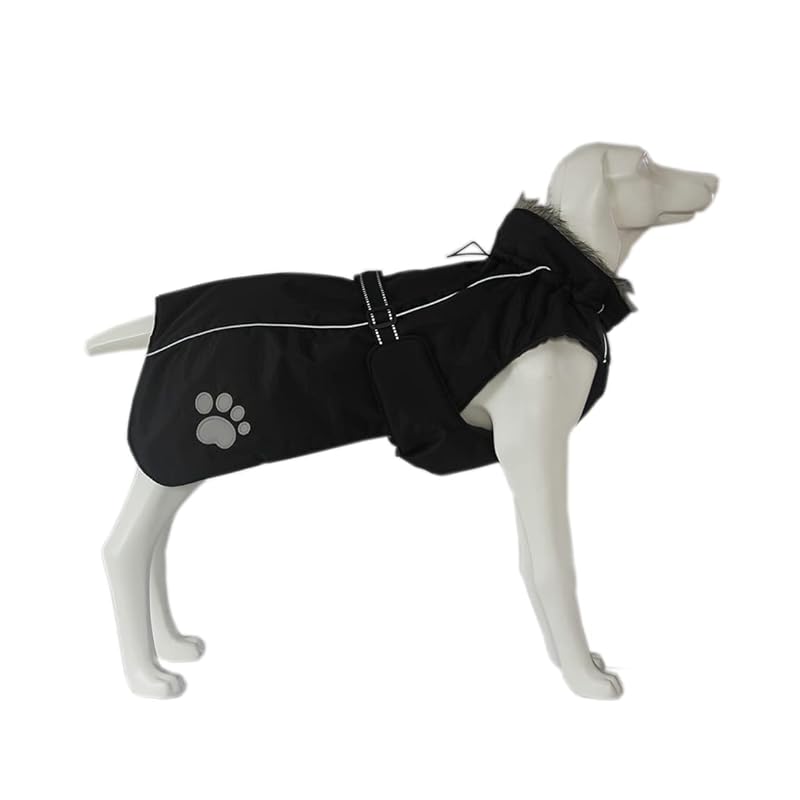 ASMPET ドッグウェア ペット服 秋冬 防寒着 犬 ベスト 綿服コート 防水 暖かい 犬 服 ダウン 愛犬のお散歩 中型犬 服 防寒 防雪 犬 コート 防風 着せやすい 犬 ダウン コート 防風