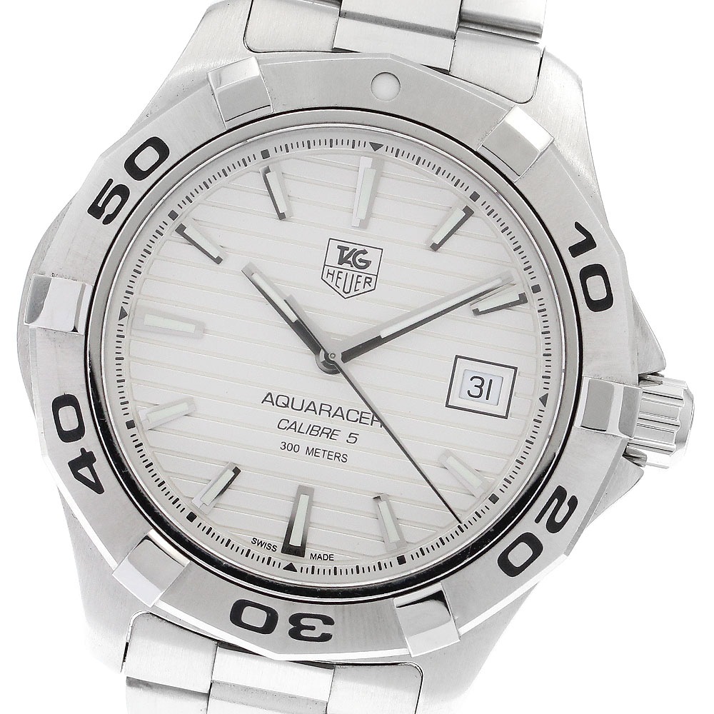 タグホイヤー TAG HEUER WAP2011.BA0830 アクアレーサー デイト 自動巻き メンズ 保証書付き_897176【中古】