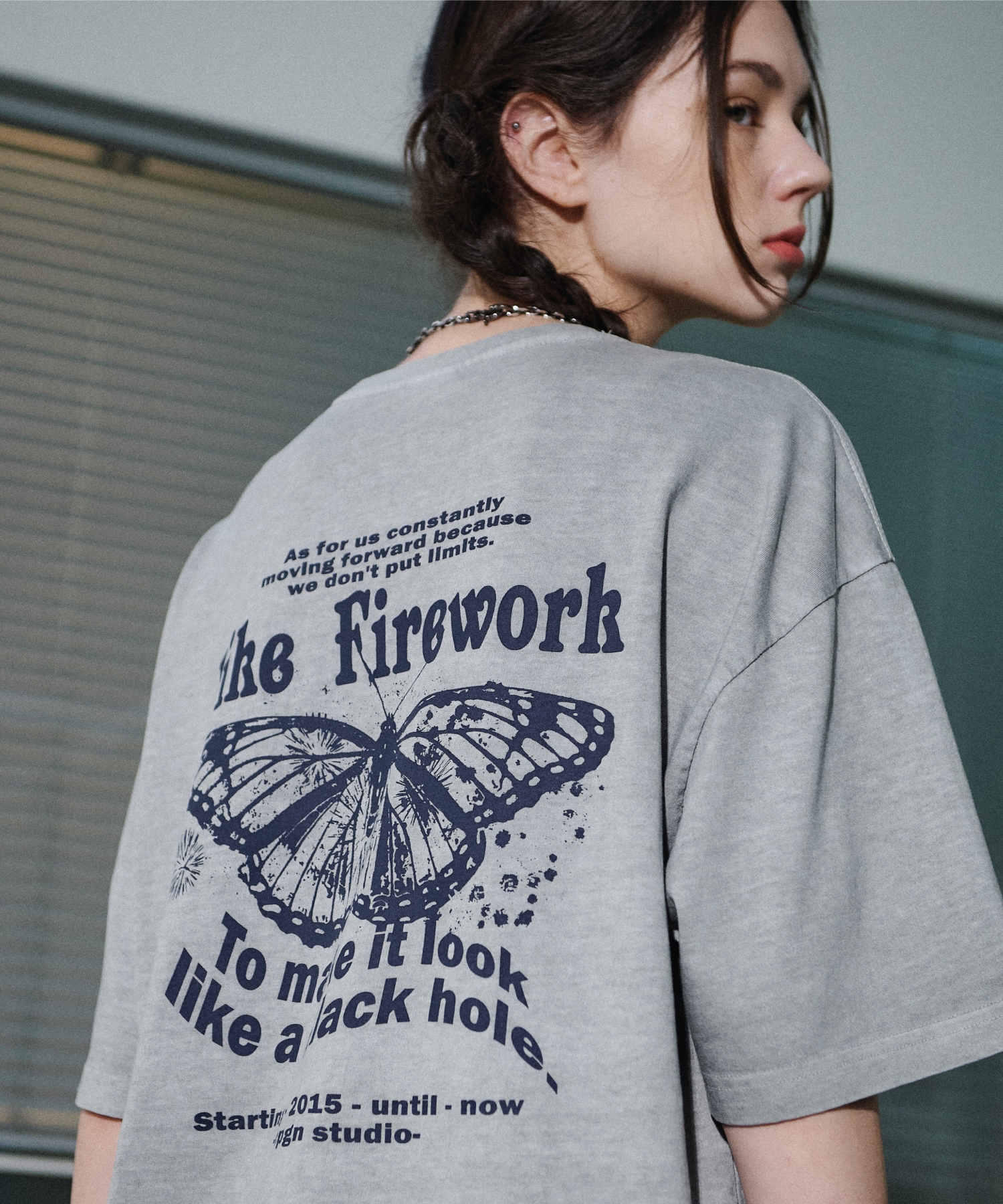 CPGN STUDIO バタフライピグメントショートスリーブ T シャツゴーストグレー 6,154円