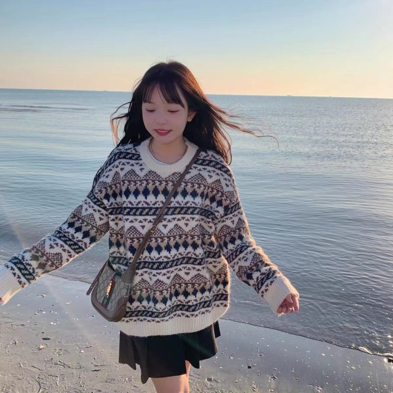 クーポン ニット セーター レディース トップス 柔らかい 丸ネック 長袖 おしゃれ 可愛い 秋 冬 フリーサイズ オフショルダー オーバーサイズ ニットセーター ニットトップス ゆるニット オフィス