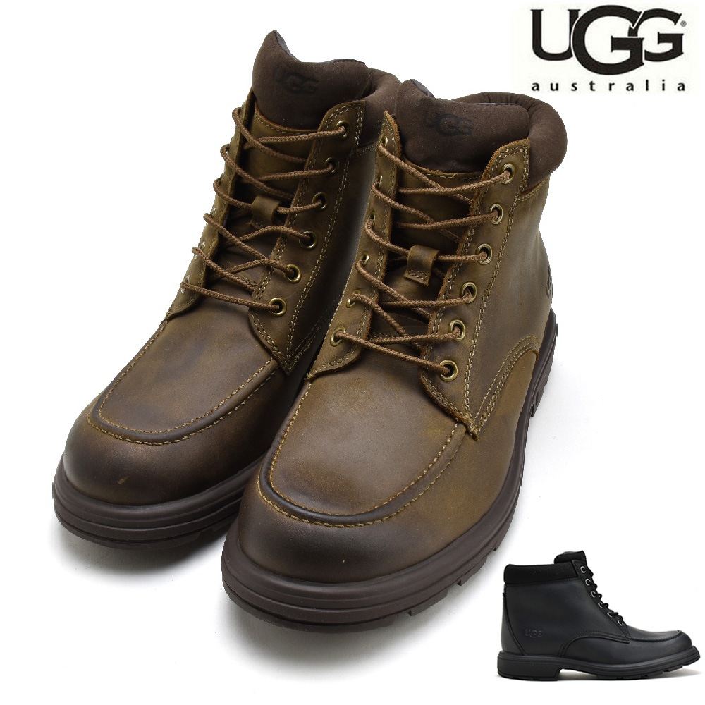 アグ ビルトモア ミッド ブーツ メンズ レザー レースアップ 防水 ブラック ブラウン UGG BILTMORE MID【1114173】