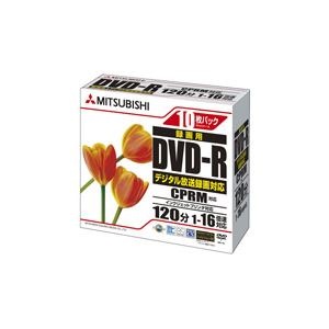 （まとめ） 三菱ケミカルメディア 録画用DVD-R120分 16倍速 ホワイトワイドプリンタブル 5mmスリムケース VHR12JPP10 1パック（10枚） 10セットその他PC用アクセサリー