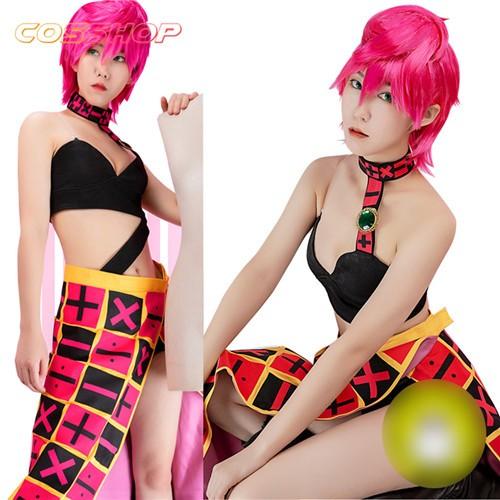 トリッシュ コスプレ衣装＋ウィッグ ジョジョ奇妙な冒険 JOJO S BIZARRE ADVENTURE 黄金 コスプレ イベント 二次会 イベント アニメ