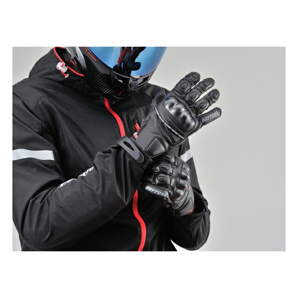 バイクグローブ HBG-036 スポーツショートグローブ ブラック Lサイズ D99225