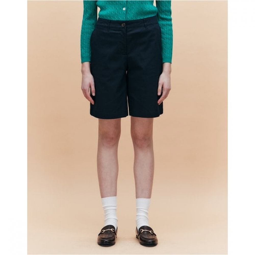 [25SS] [アイコニック] チノスリムバミューダパンツネイビー HSPA5BC42N2