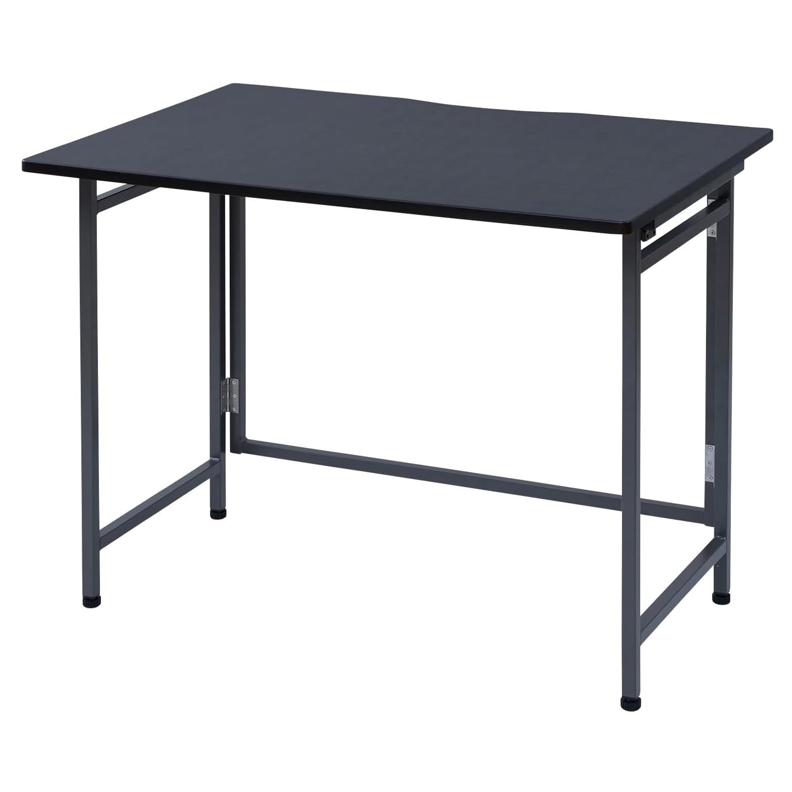 山善(YAMAZEN) デスク 折りたたみ パソコンデスク コンパクト アジャスター付 完成品 幅90×奥行60×高さ70cm PCデスク 机 ブラウン/ブラウン CPST-9060(MBR/MBR)