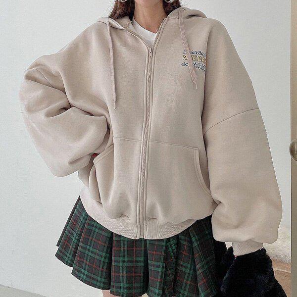 (LH)裏起毛スクリュージップアップ 秋冬 女性 ジップアップジャンパー