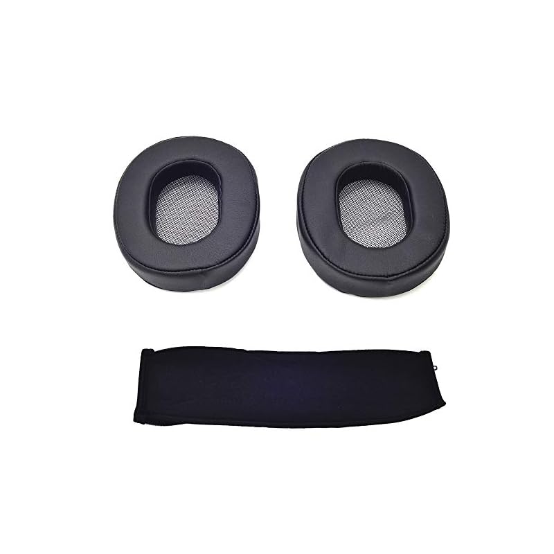 TDITD For MDR-1A 1A-DAC イヤーパッド イヤークッション 交換用耳パッド black