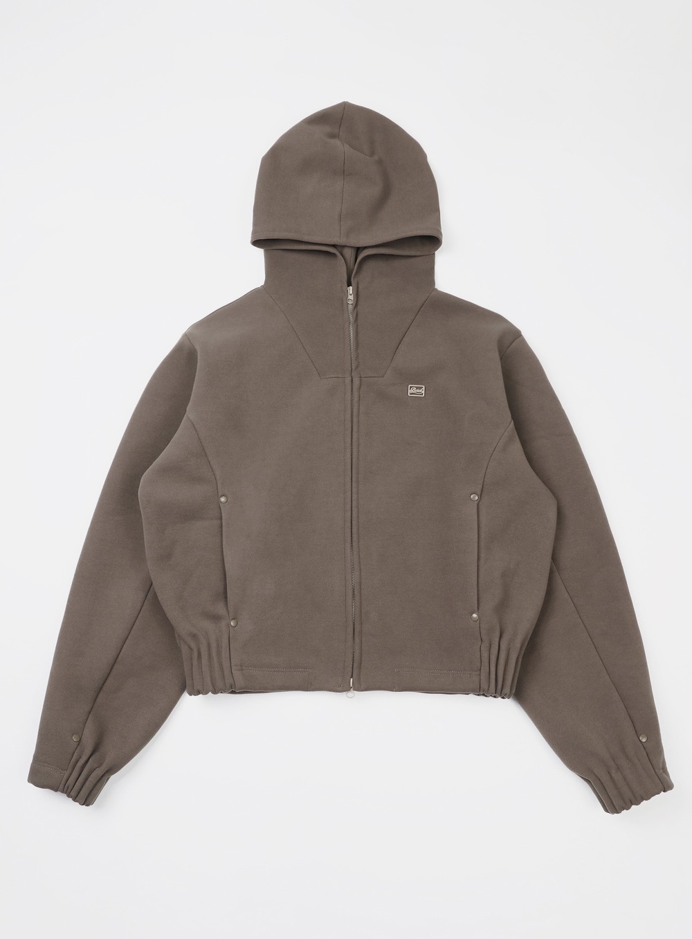 【BADBLOOD】 [UNISEX] BEYOND CASHMERE SOFT HOOD ZIP-UP : TOBACCO