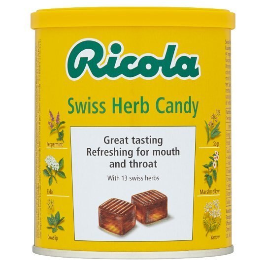 リコラRicola Swiss Herb Candy with 13 Swiss Herbs 250g