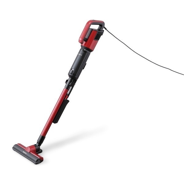 掃除機 コード式 紙パック式 紙パック式 極細軽量スティッククリーナー IC-SBA6-R レッド メーカー直送