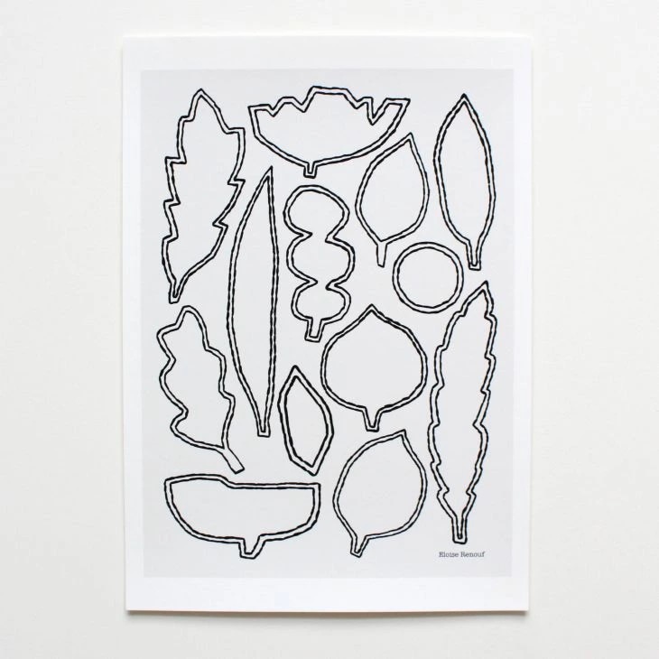ELOISE RENOUF Linear Leaves (portrait) A3 6,600円