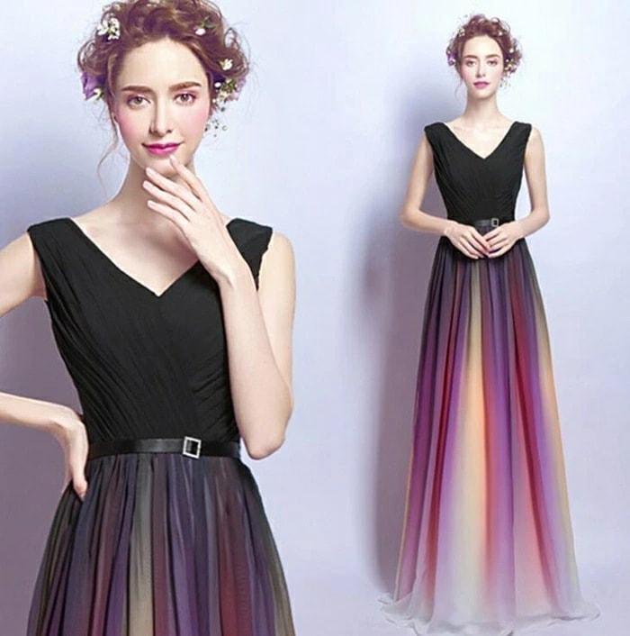 【即納】パーティードレス ロング ドレス 演奏会 発表会 Vネック パーティドレス ウェディングドレス ウエディング ドレス 二次会 花嫁 ブライズメイド お呼ばれ 結婚式 ワンピース エンパイア 結