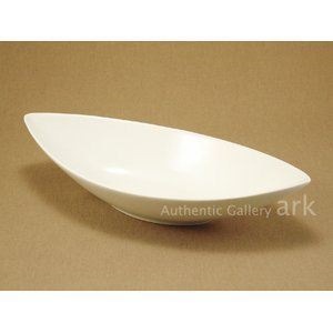 [セット販売]白い器 舟型深鉢 ホワイト Ｌサイズ （3個セット）
