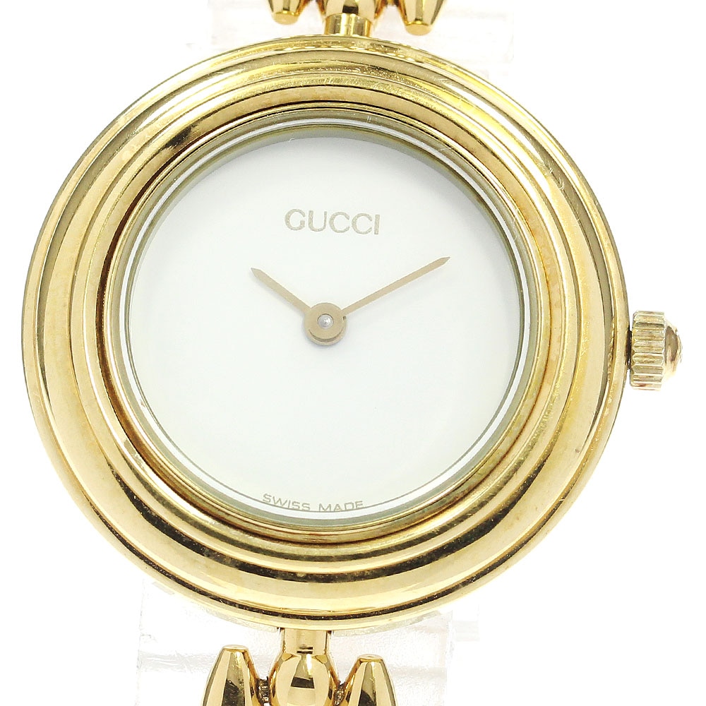 グッチ GUCCI 11/12.2 チェンジベゼル クォーツ レディース 内箱付き_796331【中古】
