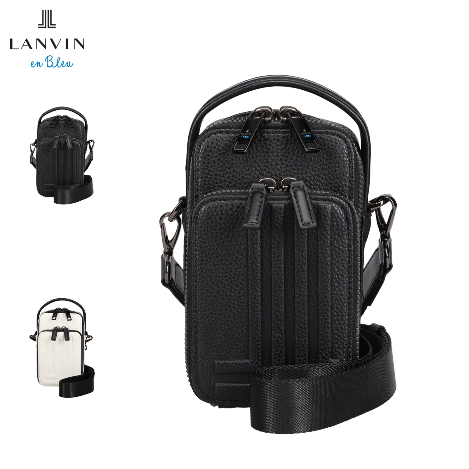 ランバンオンブルー LANVIN en Bleu バッグ スマホショルダーバッグ ショルダーバッグ タンブル メンズ レディース 斜めがけ 512123