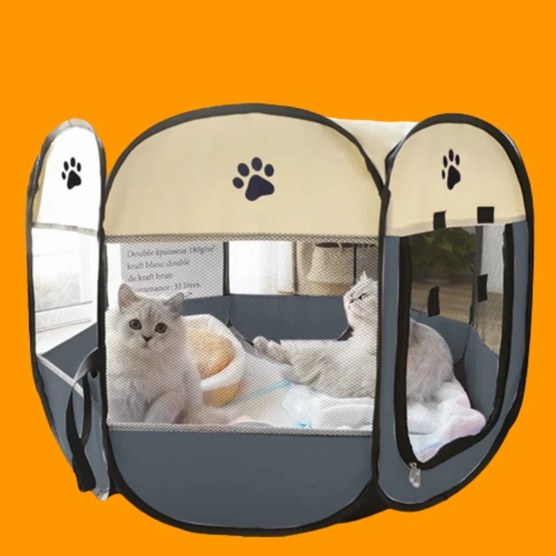 ペット用の折りたたみ式ポータブルテント,家,犬,家,部屋,猫,良質
