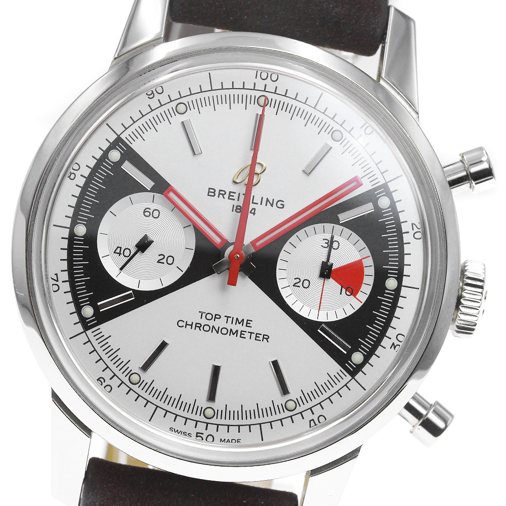 ブライトリング BREITLING A23310 トップタイム クロノグラフ 2000本限定 自動巻き メンズ 保証書付き_837271【中古】